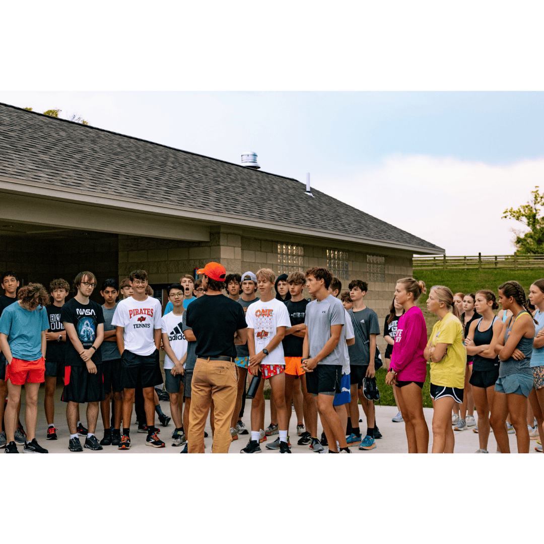 "Cross Country team at Platte Ridge for time trials 8/24"