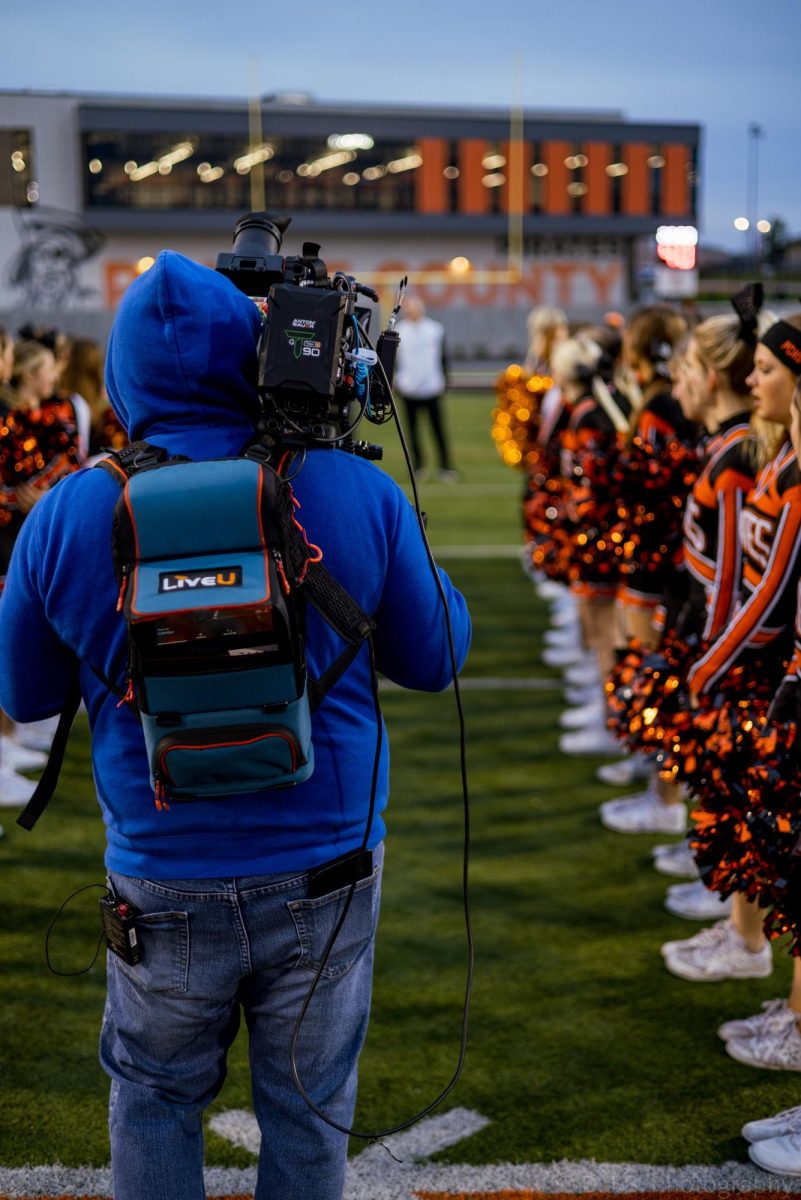 TODAY Show camera man checks his shot about to film for the TODAY Show 