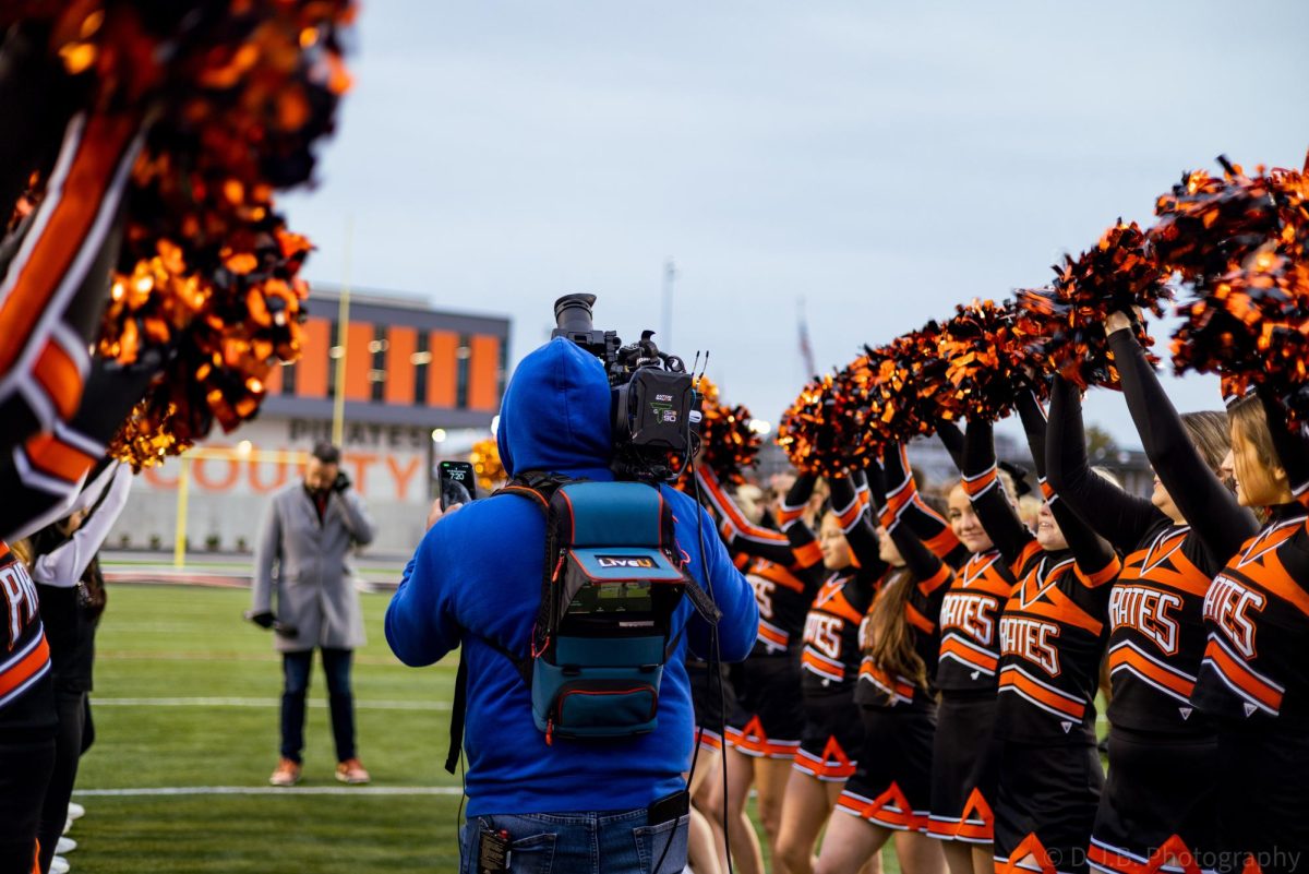 TODAY Show camera man checks the time about to film for the TODAY Show 