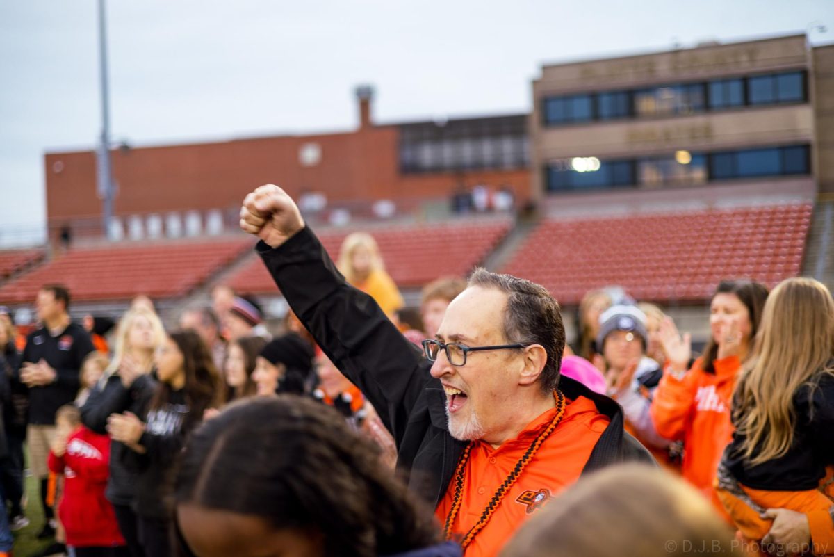 Live on the TODAY Show Business Teacher Corey Embry cheers loud and proud for the school 