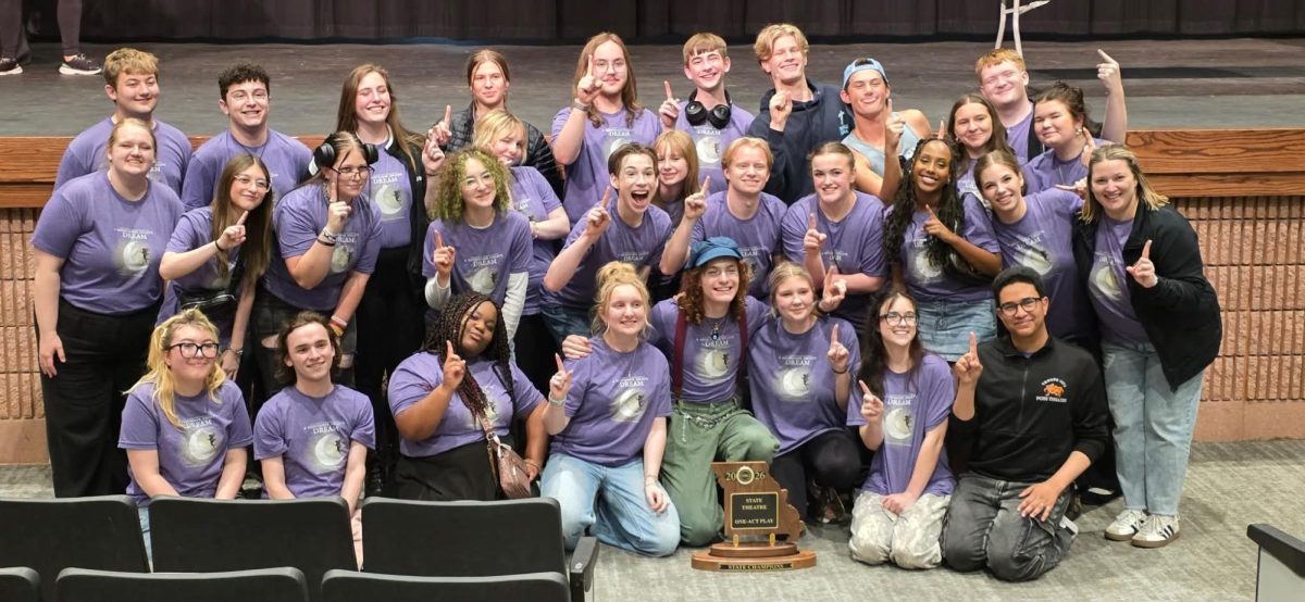 Pirate Performers One Act cast and crew poses after taking home the championship. Contributed by Erica Glidewell